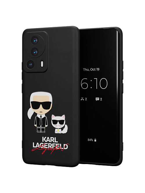 Силиконовый чехол для Xiaomi 13 Lite "NOVEL: Lagerfeld"