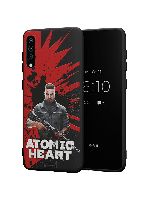 Силиконовый чехол для Samsung A30s "Atomic Heart: Майор Нечаев"