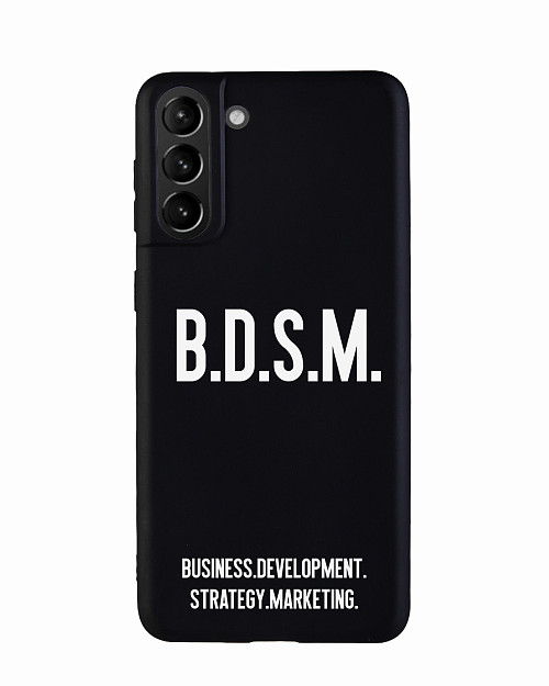 Силиконовый чехол для Samsung Galaxy S21+ (5G) "B.D.S.M."