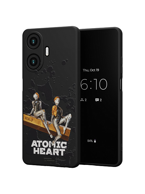 Силиконовый чехол для Realme C55 "Atomic Heart: Боевые близняшки"