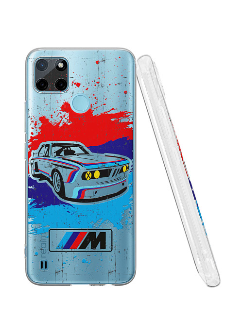 Силиконовый чехол для realme C25Y "BMW"