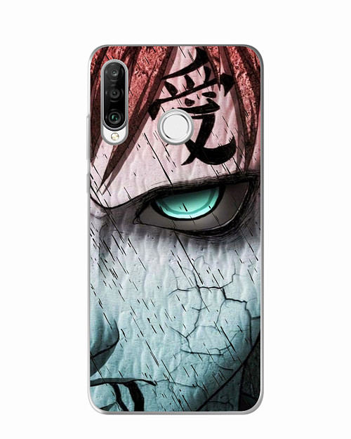 Силиконовый чехол для Huawei P30 Lite Naruto Shippuden - Gaara grimm face