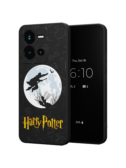 Силиконовый чехол для Vivo V25 "NOVEL: Гарри Поттер. На фоне Луны"