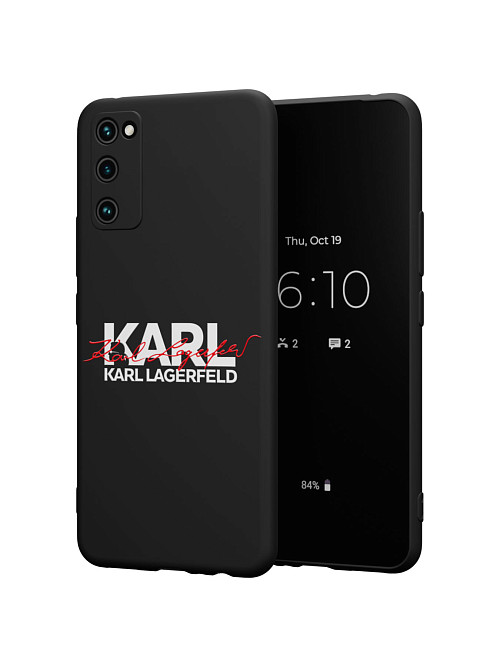 Силиконовый чехол для Samsung Galaxy S20 FE "NOVEL: Lagerfeld V.2"