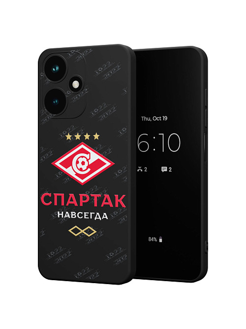 Силиконовый чехол для Infinix HOT 30 PLAY "Спартак - навсегда"