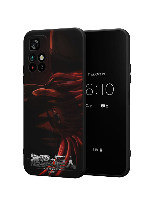 Силиконовый чехол для Poco M4 Pro (5G) "AOT: Эрен Йегер"