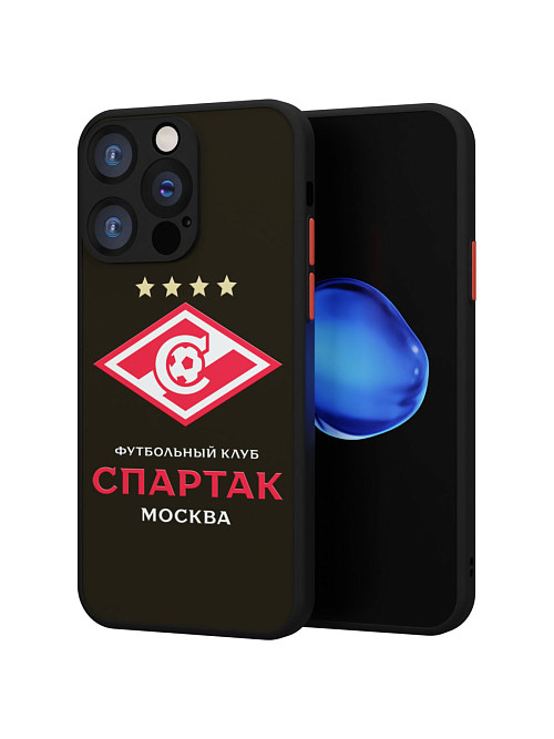 Противоударный чехол для Apple iPhone 15 Pro "Спартак - чемпион"