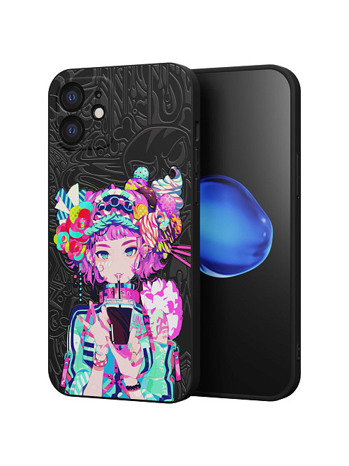 Силиконовый чехол для Apple iPhone 12 "Lolipop girl"