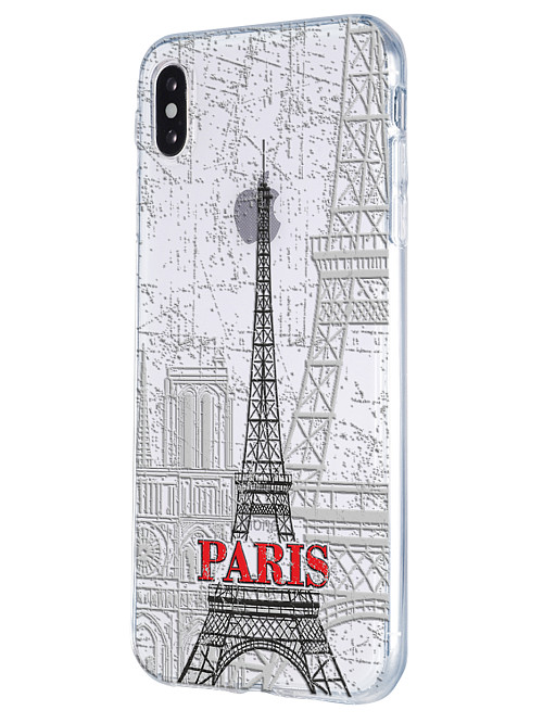 Силиконовый чехол для Apple iPhone Xs Max "Париж"