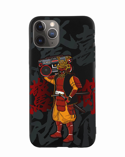 Силиконовый чехол для Apple iPhone 11 Pro "Boombox Samurai"