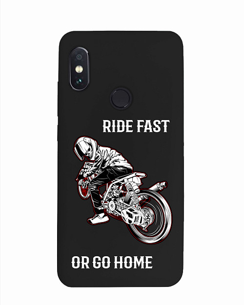 Силиконовый чехол для Xiaomi Redmi Note 5 Pro Ride fast or go home