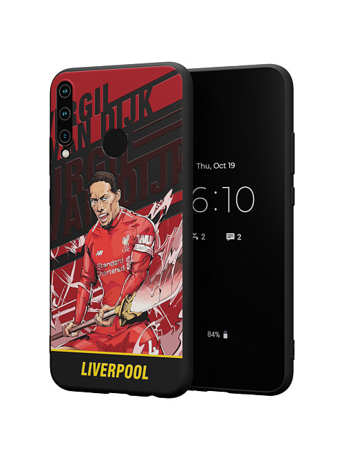 Силиконовый чехол для Huawei P40 Lite E "NOVEL: Liverpool"