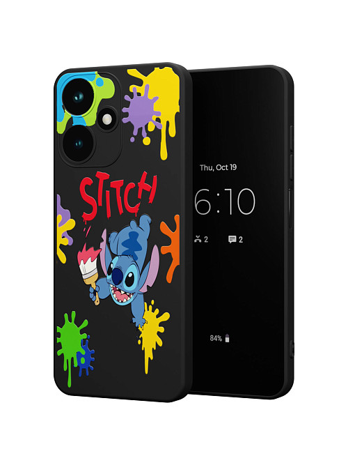 Силиконовый чехол для Infinix HOT 30 PLAY "NOVEL: Stitch paints"