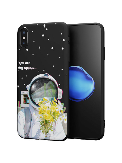 Силиконовый чехол для Apple iPhone XS Max "NOVEL: You are my space"