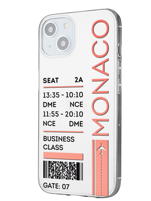 Силиконовый чехол для Apple iPhone 13 Билет в Монако