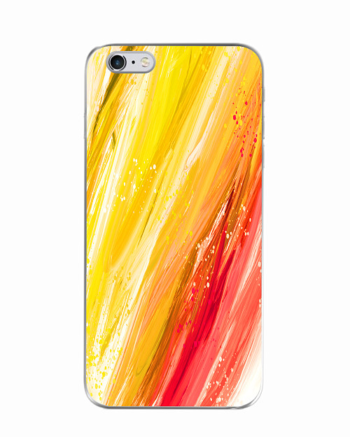 Силиконовый чехол для Apple iPhone 6 Plus Масляные краски