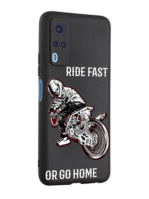 Силиконовый чехол для Vivo Y53S (4G) Ride fast or go home