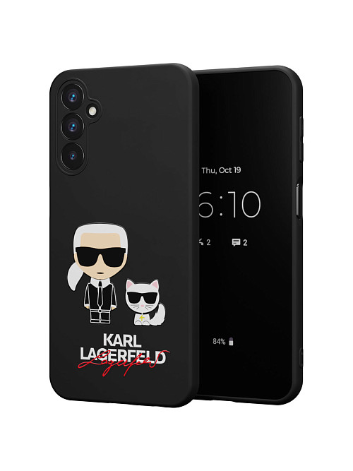 Силиконовый чехол для Samsung Galaxy A24 (4G) "NOVEL: Lagerfeld"