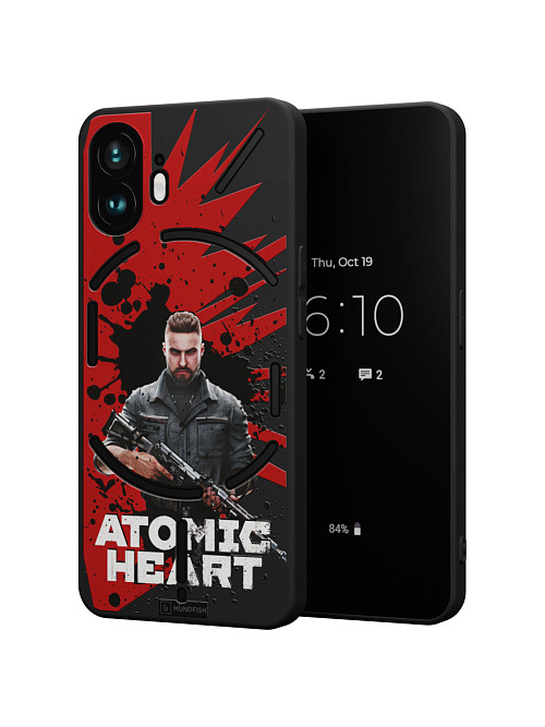 Силиконовый чехол для Nothing Phone 2 "Atomic Heart: Майор Нечаев"