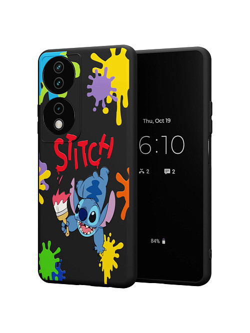 Силиконовый чехол для Honor X7b "NOVEL: Stitch paints"