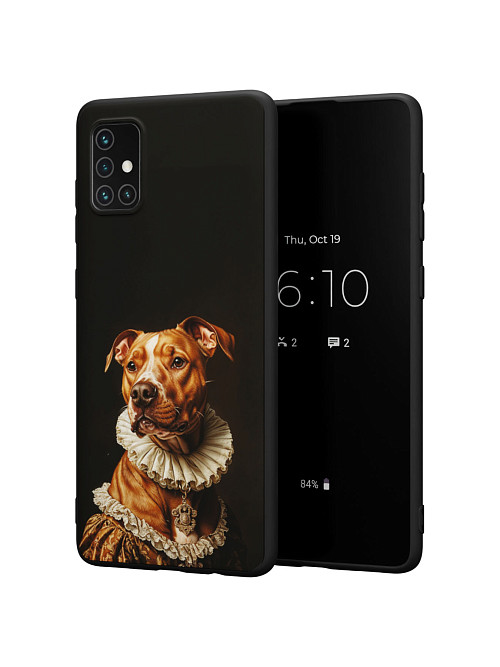 Силиконовый чехол для Samsung Galaxy A71 "Собака аристократ"
