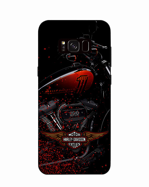 Силиконовый чехол для Samsung Galaxy S8 Мотоцикл Harley-Davidson