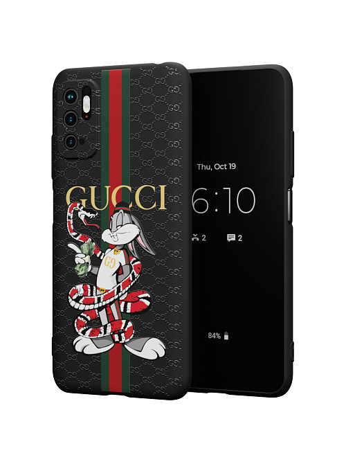 Силиконовый чехол для Poco M3 Pro "NOVEL: Багз Банни Gucci"