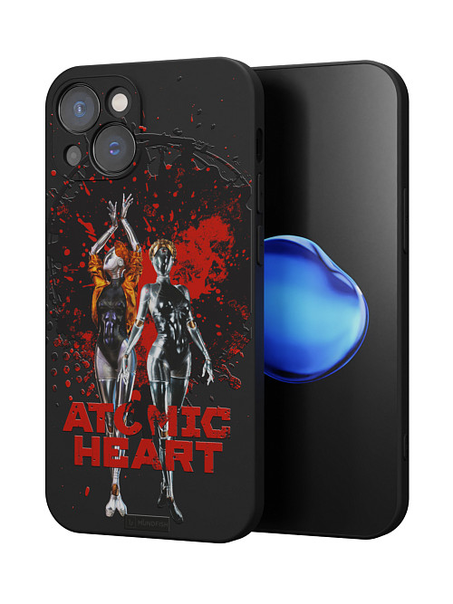 Силиконовый чехол для Apple iPhone 15 Plus "Atomic Heart: Близняшки"