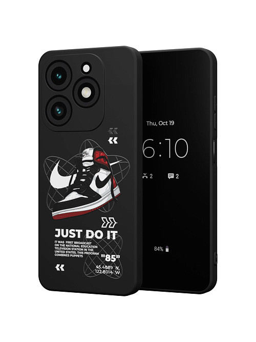 Силиконовый чехол для Tecno Spark Go 2024 "NOVEL: Just Do It"