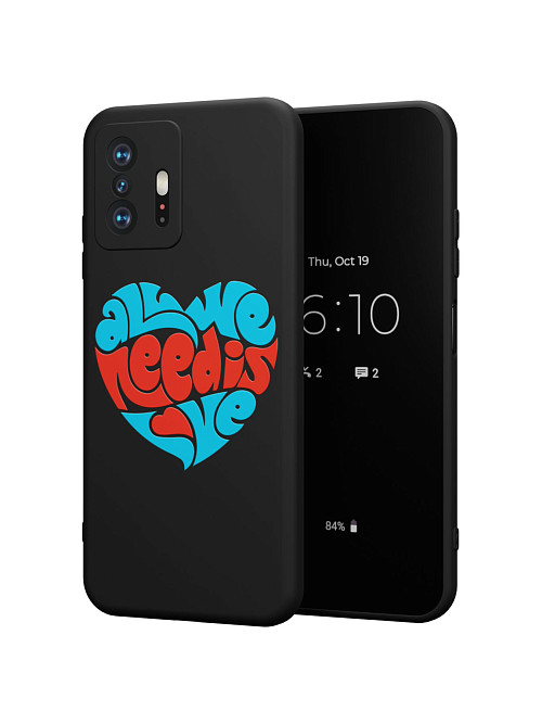 Силиконовый чехол для Xiaomi 11T Pro "All we needs love"