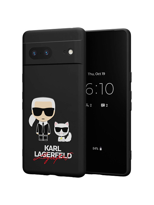 Силиконовый чехол для GooglePixel Google Pixel 7 "NOVEL: Lagerfeld"