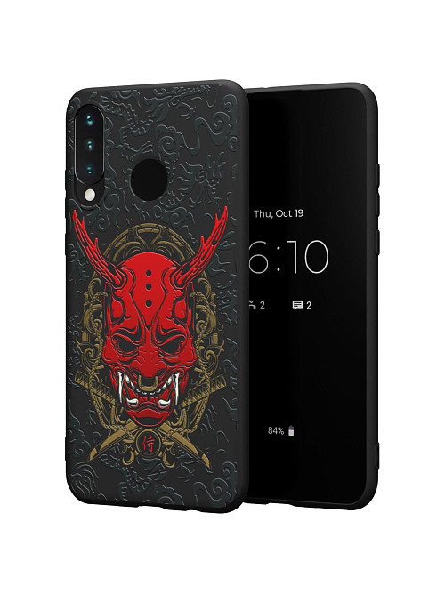 Силиконовый чехол для Honor 20S "Red Oni mask"