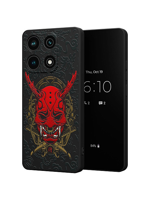 Силиконовый чехол для Xiaomi Redmi Note 13 (4G) "Red Oni mask"