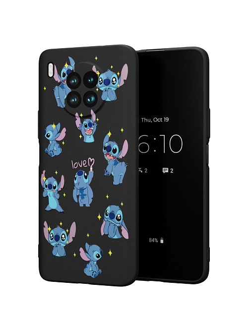 Силиконовый чехол для Huawei Nova 8i "NOVEL: Stitch love"