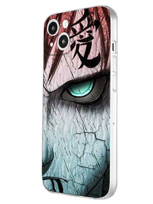 Силиконовый чехол для Apple iPhone 13 Naruto Shippuden - Gaara grimm face