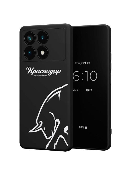 Силиконовый чехол для Poco X6 Pro (5G) "Краснодар: Бык"