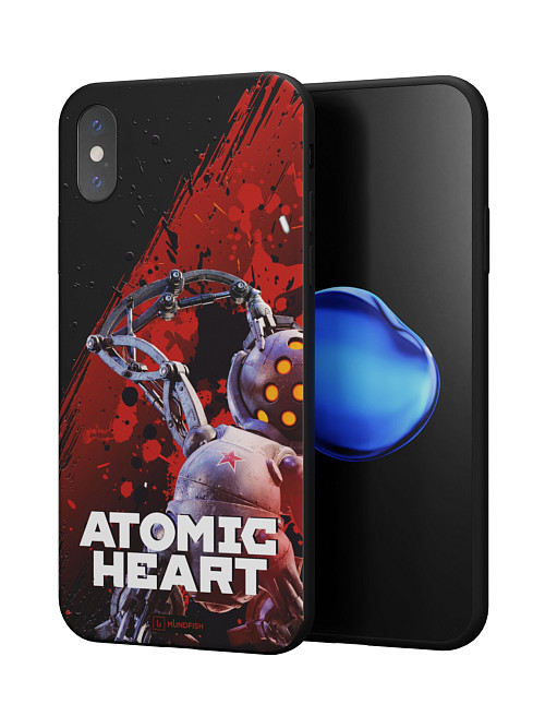 Силиконовый чехол для Apple iPhone X "Atomic Heart: Беляш (МА-9)"