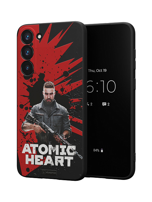 Силиконовый чехол для Samsung Galaxy S23 Plus "Atomic Heart: Майор Нечаев"