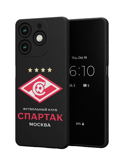 Силиконовый чехол для Tecno Spark 10 Pro "ФК Спартак Москва"