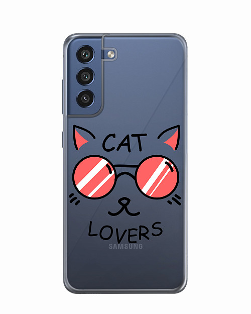Силиконовый чехол для Samsung Galaxy S21 FE Cat lovers