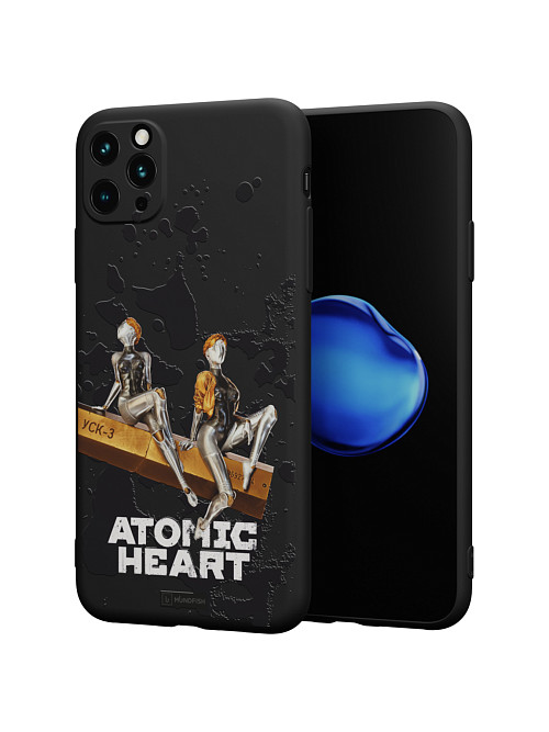 Силиконовый чехол для Apple iPhone 11 Pro Max "Atomic Heart: Боевые близняшки"