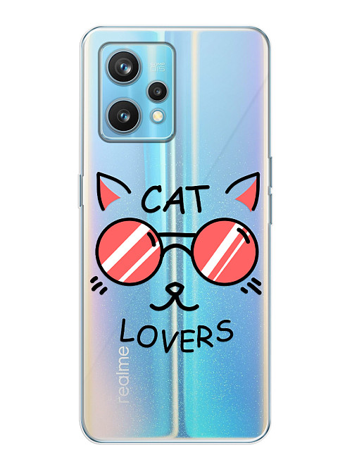 Силиконовый чехол для realme 9 Pro Cat lovers