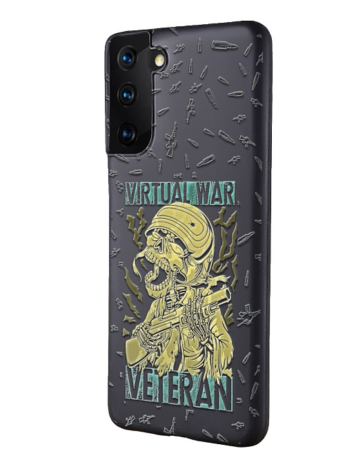 Силиконовый чехол для Samsung Galaxy S21+ (5G) "Ветеран виртуальной войны"