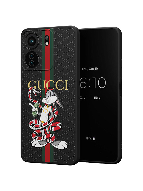 Силиконовый чехол для Xiaomi Redmi 13C "NOVEL: Багз Банни Gucci"