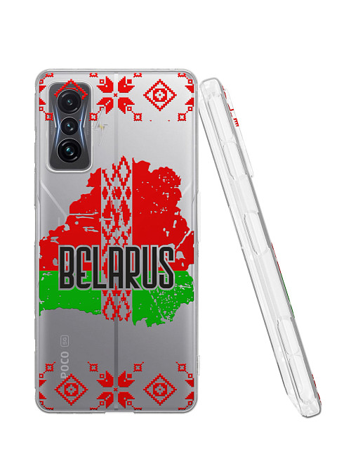 Силиконовый чехол для Xiaomi Redmi K50 Gaming Edition "Беларусь"