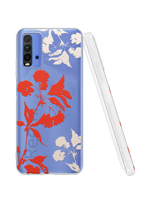 Силиконовый чехол для Xiaomi Redmi 9T "Соцветие"