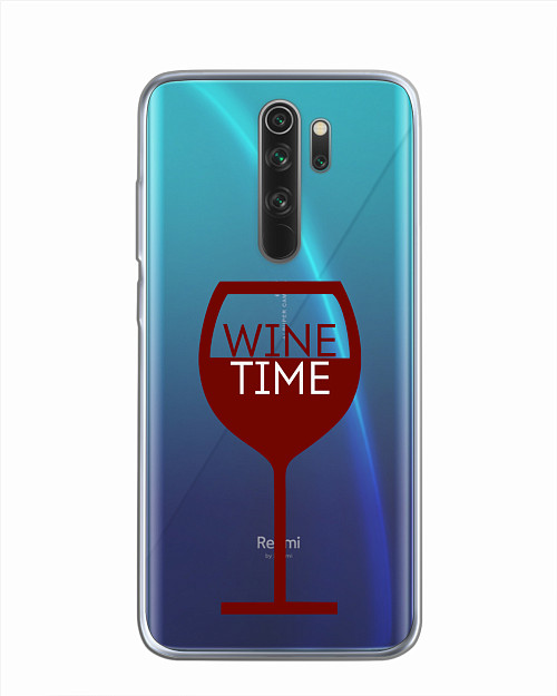 Силиконовый чехол для Xiaomi Redmi Note 8 Pro "Wine time"