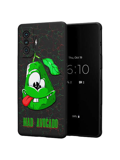 Силиконовый чехол для Xiaomi Redmi K50 Gaming Edition "Сумасшедший авокадо"