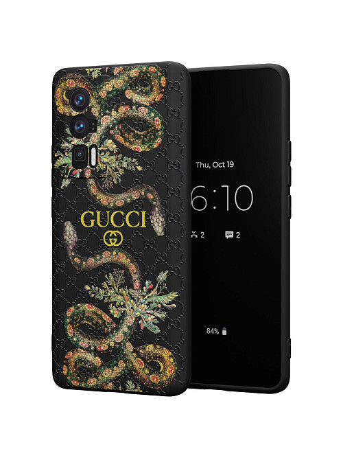 Силиконовый чехол для Xiaomi Redmi K60 "NOVEL: Gucci"