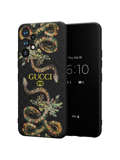 Силиконовый чехол для Samsung Galaxy A52 (4G) "NOVEL: Gucci"